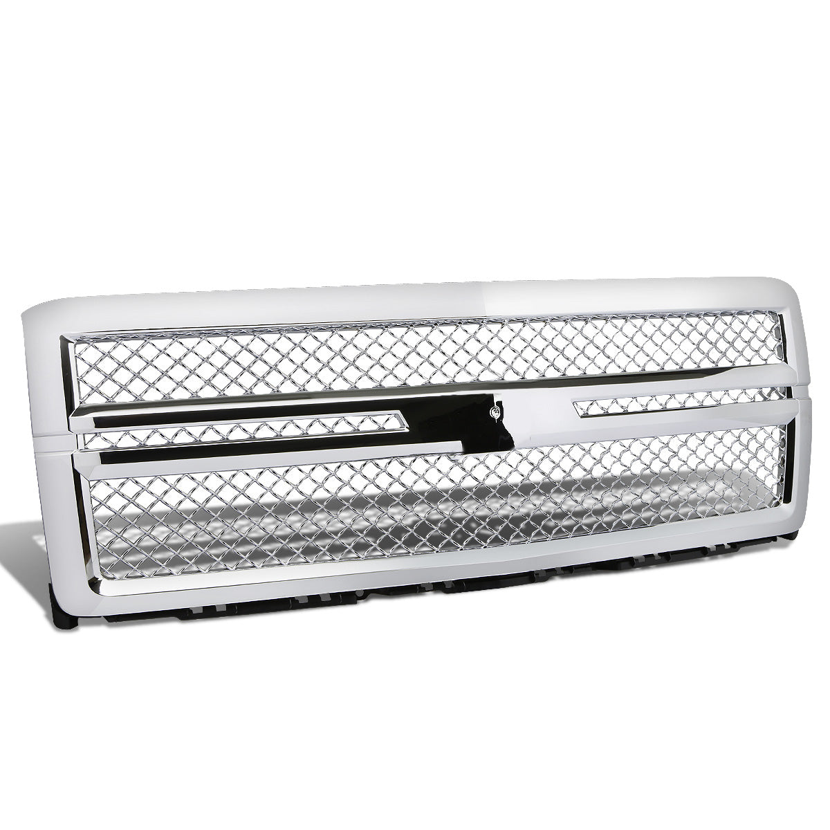 PARRILLA GRILLE - 14-15 CHEVY SILVERADO 1500 - DIAMOND MESH STYLE - FRONT UPPER - ABS - CHROME