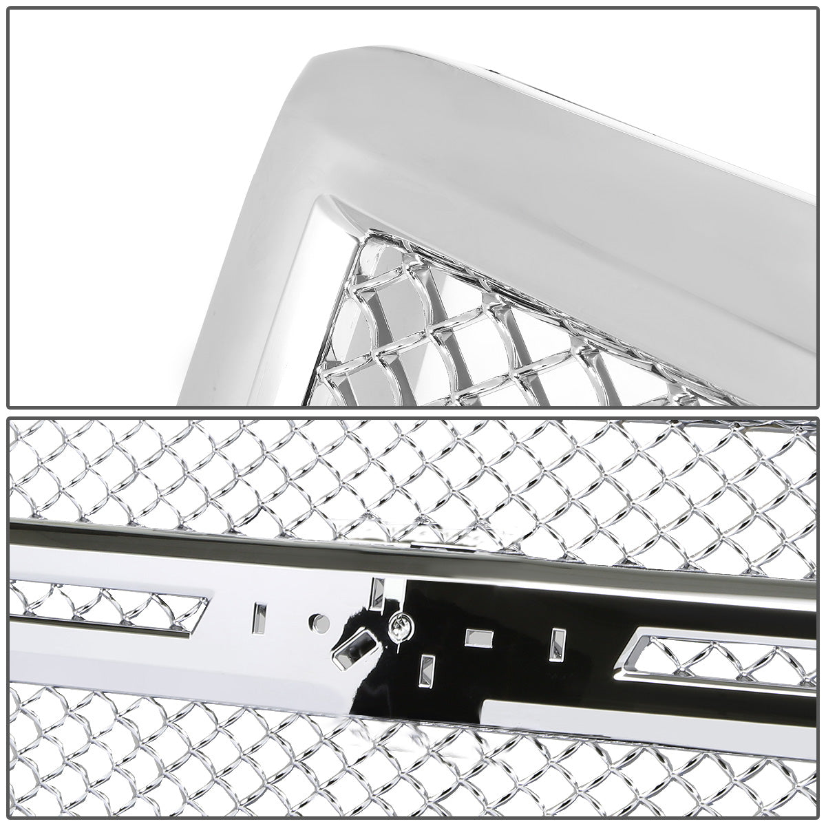 PARRILLA GRILLE - 14-15 CHEVY SILVERADO 1500 - DIAMOND MESH STYLE - FRONT UPPER - ABS - CHROME