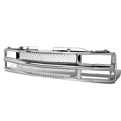 PARRILLA GRILLE - 94 CHEVY BLAZER / 94-99 CHEVY C1500, C2500, K1500, K2500 SUBURBAN / 94-00 CHEVY C2500, C3500, K2500, K3500 / 95-00 CHEVY TAHOE - DIAMOND MESH - CHROME