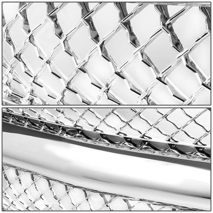 PARRILLA GRILLE - 94 CHEVY BLAZER / 94-99 CHEVY C1500, C2500, K1500, K2500 SUBURBAN / 94-00 CHEVY C2500, C3500, K2500, K3500 / 95-00 CHEVY TAHOE - DIAMOND MESH - CHROME