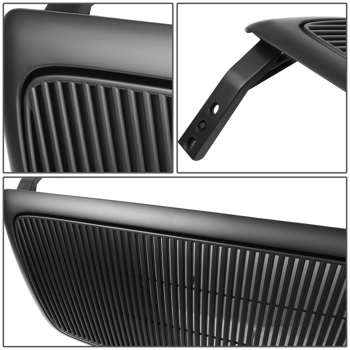PARRILLA GRILLE - 04-08 FORD F-150 - VERTICAL FENCE STYLE - MATTE BLACK
