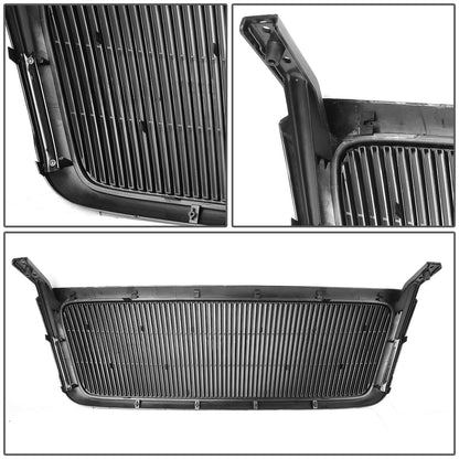 PARRILLA GRILLE - 04-08 FORD F-150 - VERTICAL FENCE STYLE - MATTE BLACK