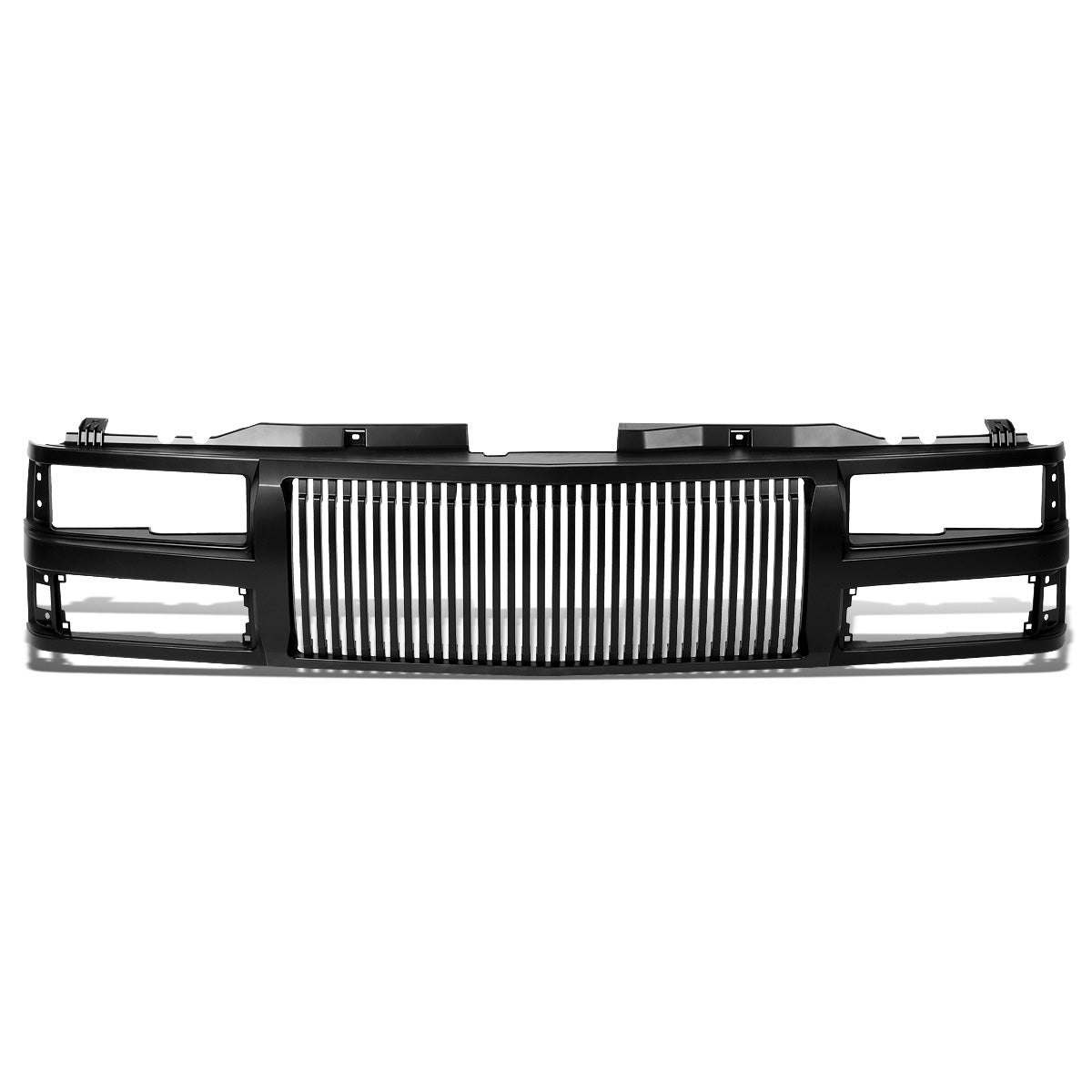 PARRILLA GRILLE - 94-98 CHEVY C1500, K1500 / 94-00 CHEVY C2500, C3500 , K2500, K3500 / 94-99 CHEVY SUBURBAN C1500, C2500, K1500, K2500 / 94 CHEVY BLAZER / 95-99 CHEVY TAHOE / 2000 CHEVY TAHOE - VERTICAL FENCE STYLE - ABS - BLACK