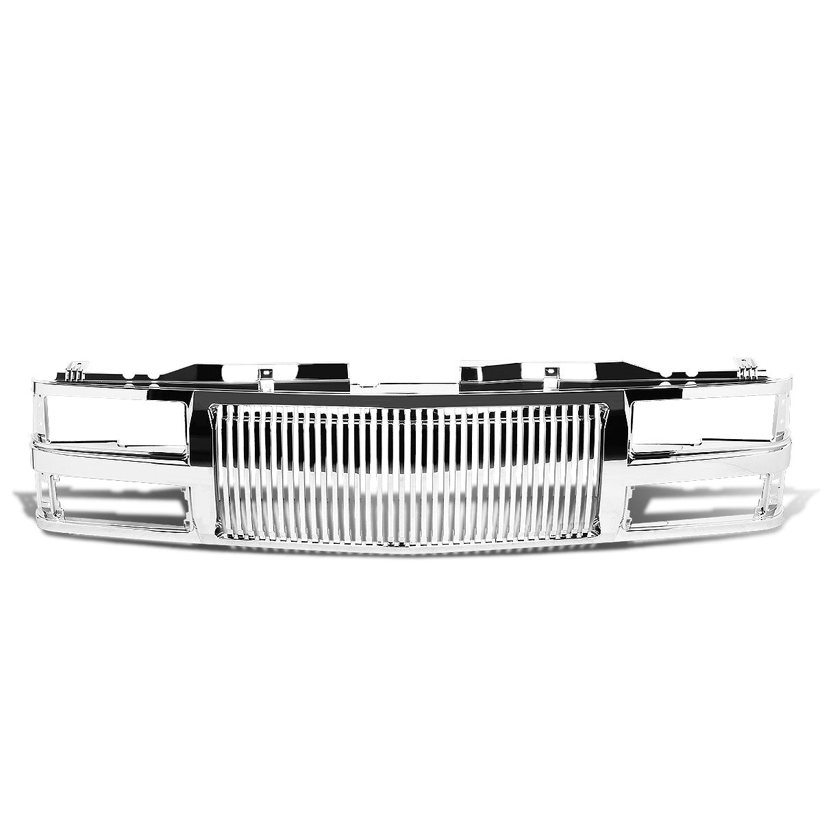 PARRILLA GRILLE - 94-98 CHEVY C1500, K1500 / 94-00 CHEVY C2500, C3500, K2500, K3500 / 94-99 CHEVY SUBURBAN C1500, C2500, K1500, K2500 / 94 CHEVY BLAZER / 95-99 CHEVY TAHOE / 2000 CHEVY TAHOE - VERTICAL FENCE STYLE - ABS - CHROME