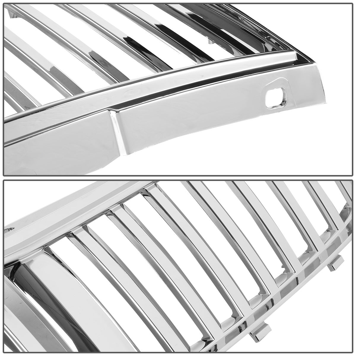 PARRILLA GRILLE - 00-05 CHEVY IMPALA - VERTICAL FENCE STYLE - ABS - CHROME