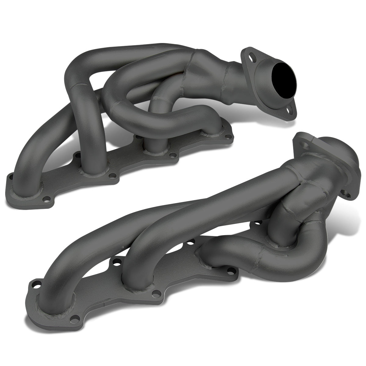 HEADERS BLACK - 04-08 FORD F-150 F150 XL/XLT/STX 4.6L V8 PICKUP