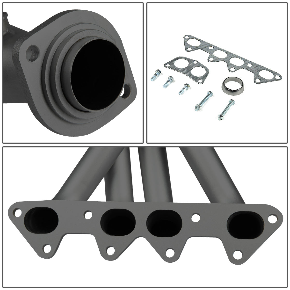 HEADERS BLACK - 94-97 HONDA ACCORD I4 F22 2.2L EX/LX/SE