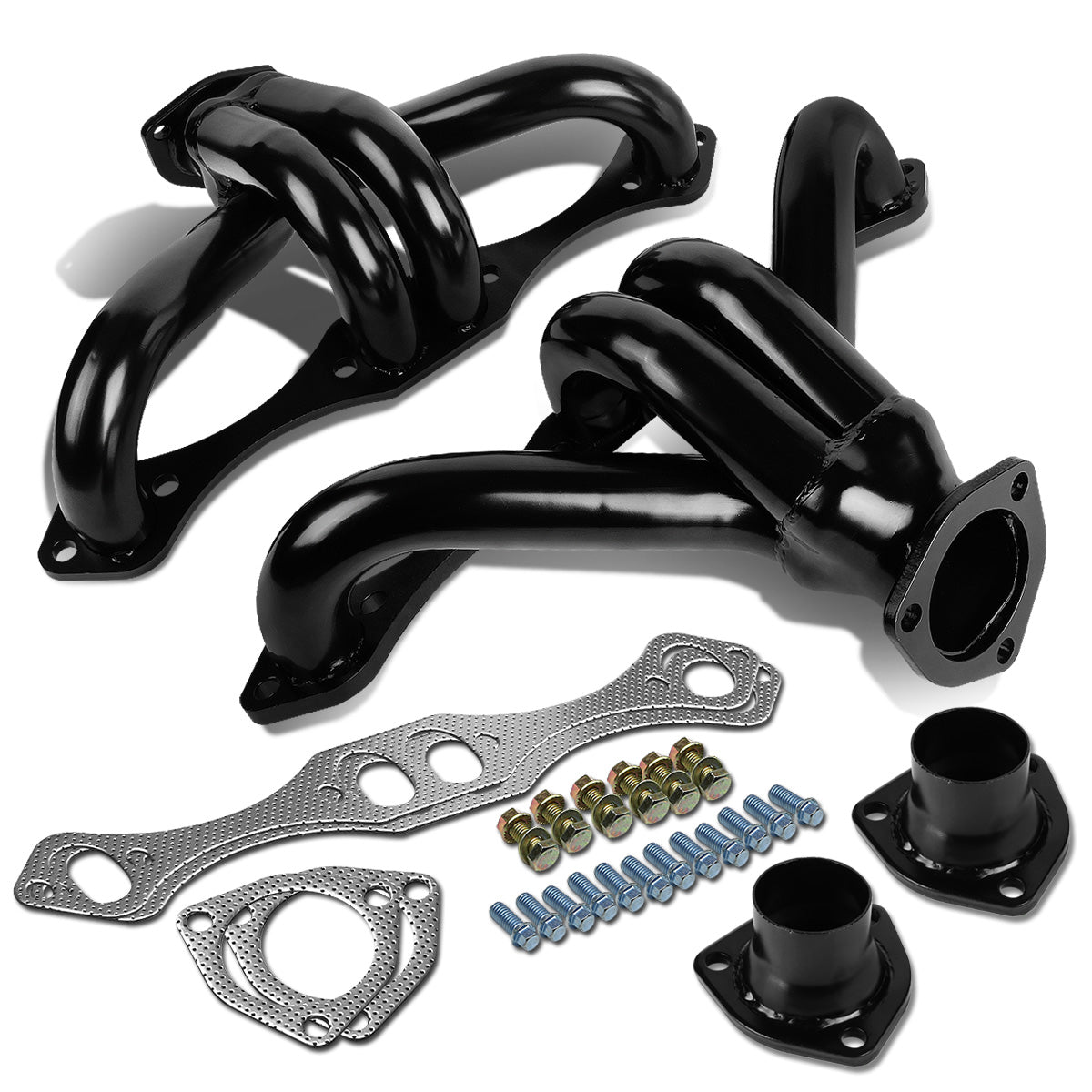 HEADERS BLACK - 70-96 CHEVY SMALL BLOCK HUGGER SBC 283/305/327/350/400