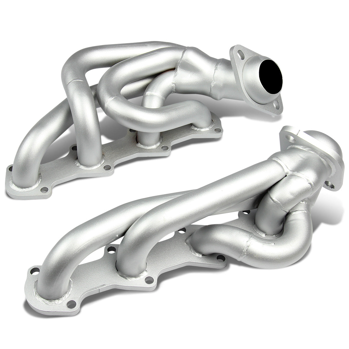 HEADERS SILVER - 04-08 FORD F-150 F150 XL/XLT/STX 4.6L V8 PICKUP