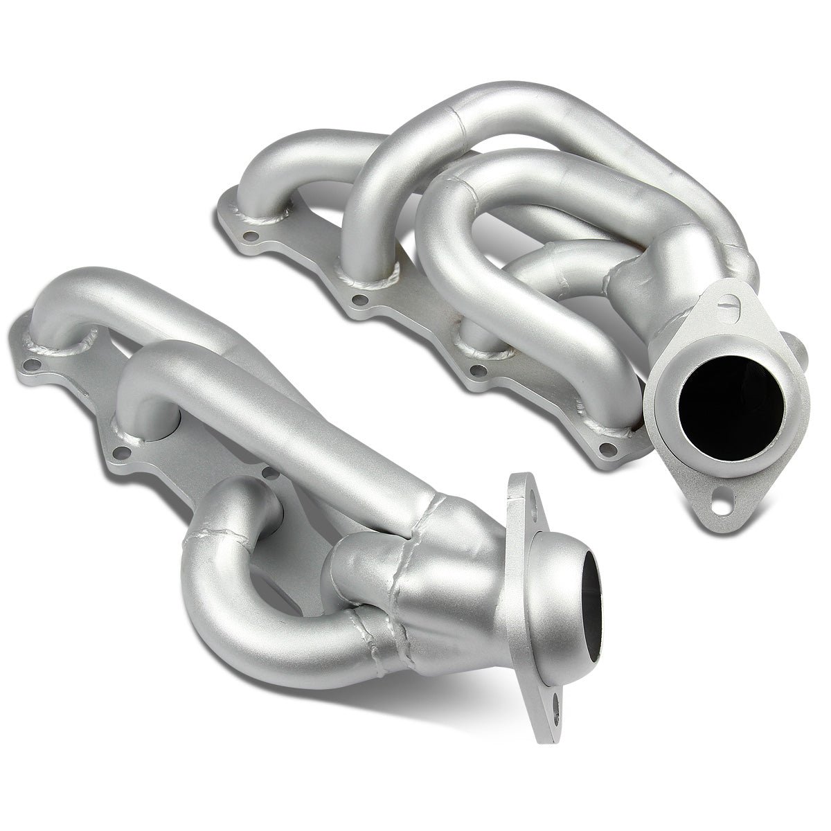 HEADERS SILVER - 04-08 FORD F-150 F150 XL/XLT/STX 4.6L V8 PICKUP