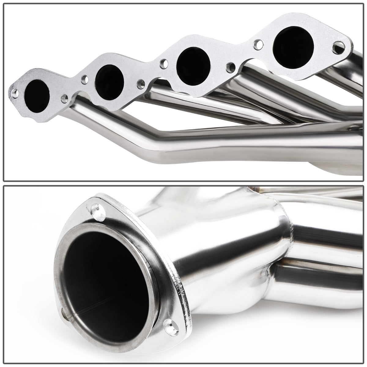 HEADERS STAINLESS STEEL - CHEVY 396 502 454 V8 - GM A BODY BIG BLOCK SHORTY / CIRCLE FLANGE