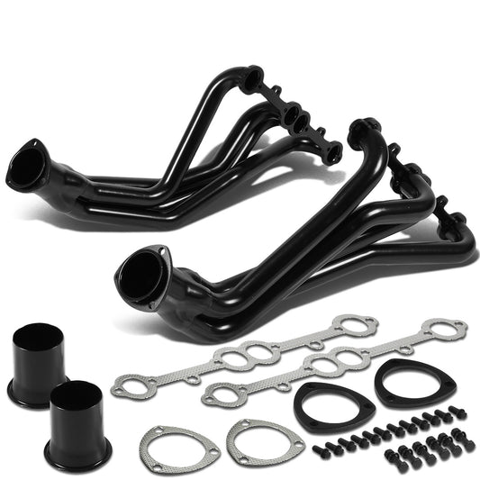 HEADERS STAINLESS STEEL - LONG TUBE CHEVY SMALL BLOCK V8 302/327/350 - BLACK CERAMIC COATING