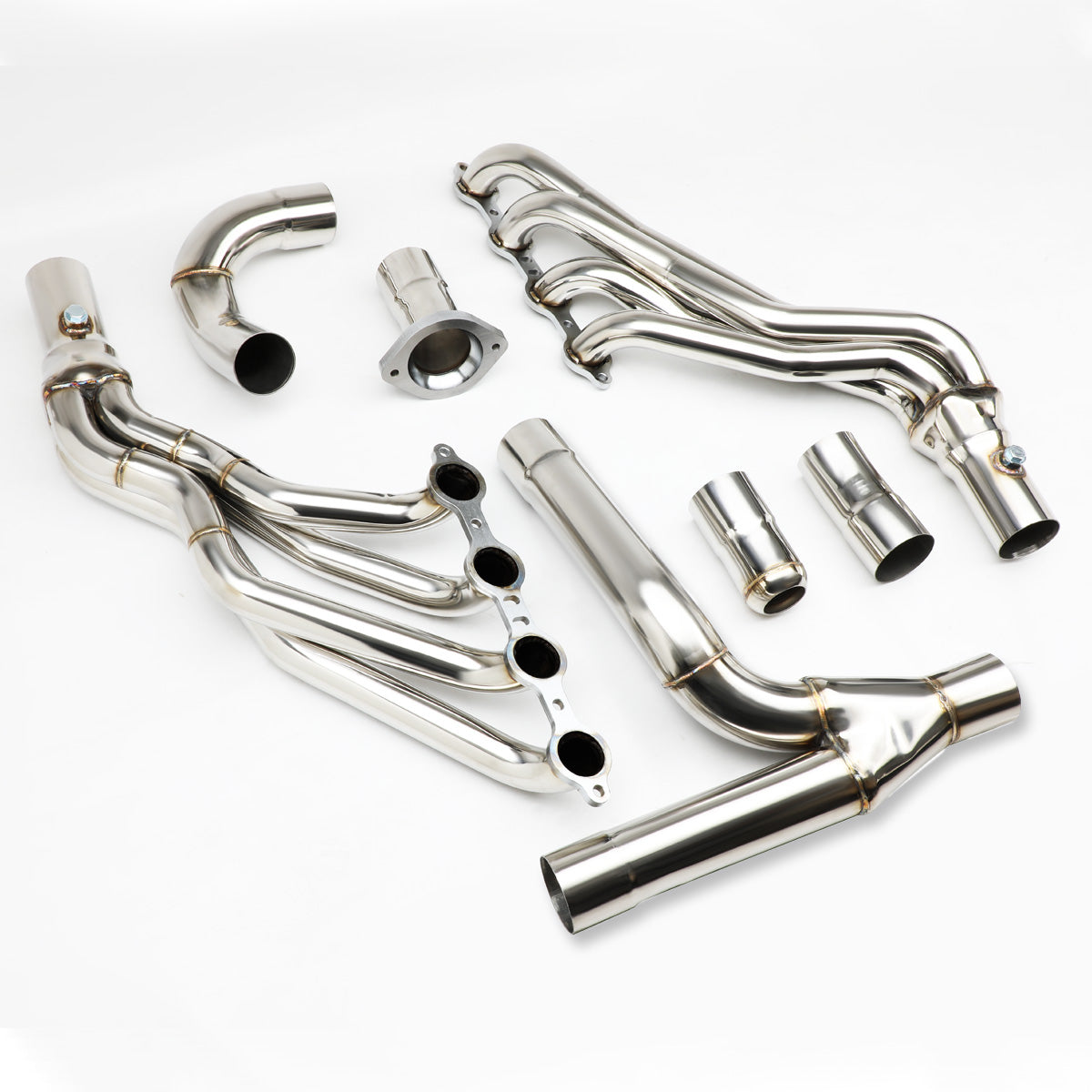 HEADERS STAINLESS STEEL - 07-13 CHEVY SILVERADO/ GMC SIERRA 1500/2500HD/3500HD 4.8/5.3/6.0/6.2L + Y-PIPE