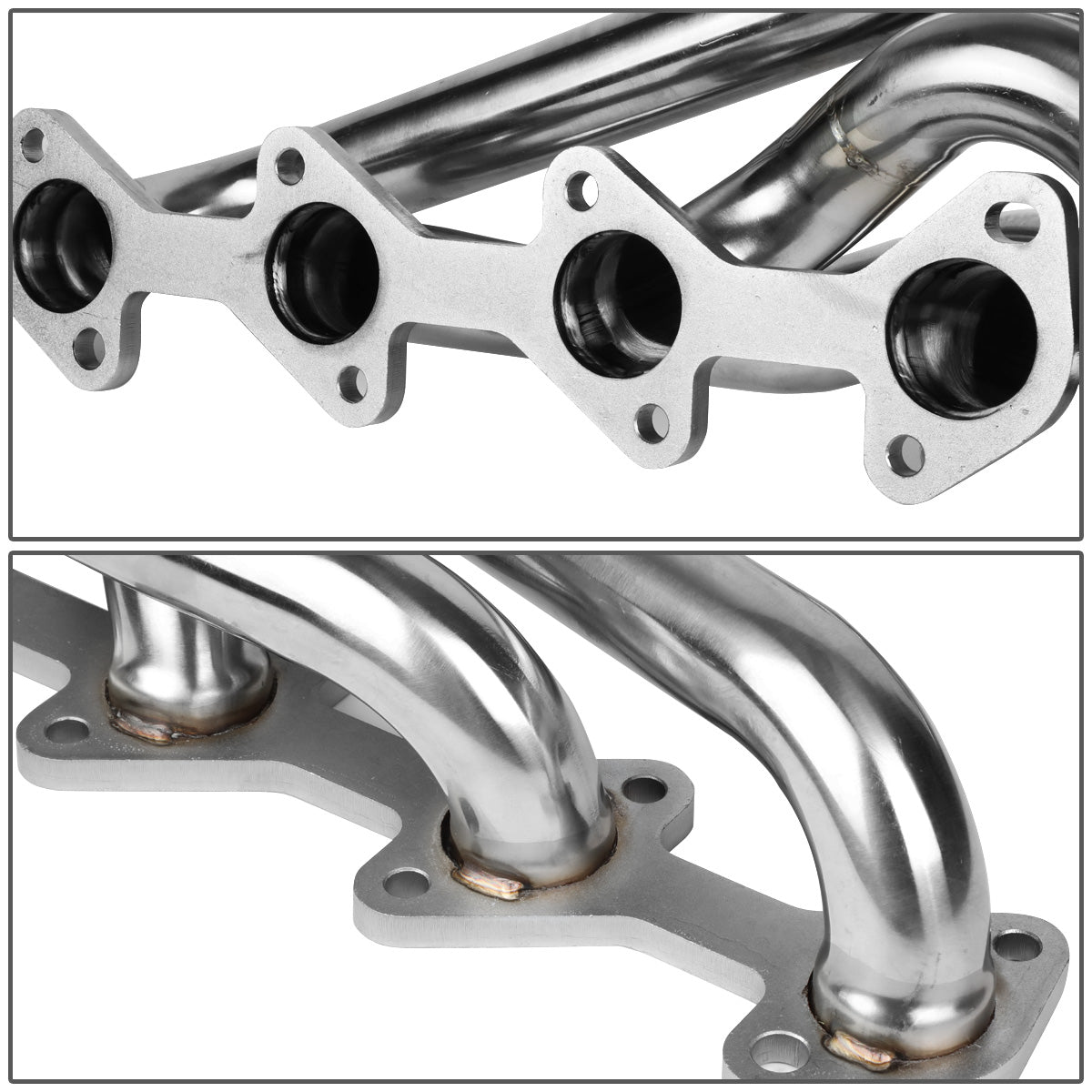 HEADERS STAINLESS STEEL - 00-03 DODGE 2WD / 4WD 1/2, 3/4 TON PICKUP 4.7L - SHORTY