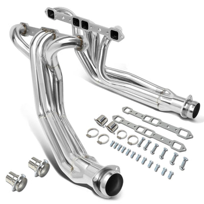 HEADERS STAINLESS STEEL - 68-78 DODGE RAMCHARGER W100, W100 PICKUP, W150, W200, W200 PICKUP / 74-78 PLYMOUTH TRAILDUSTER - ONLY FITS 5.9L, 6.3L, 6.6L, 6.8L, 7.0L, 7.2L V8 - LONG TUBE