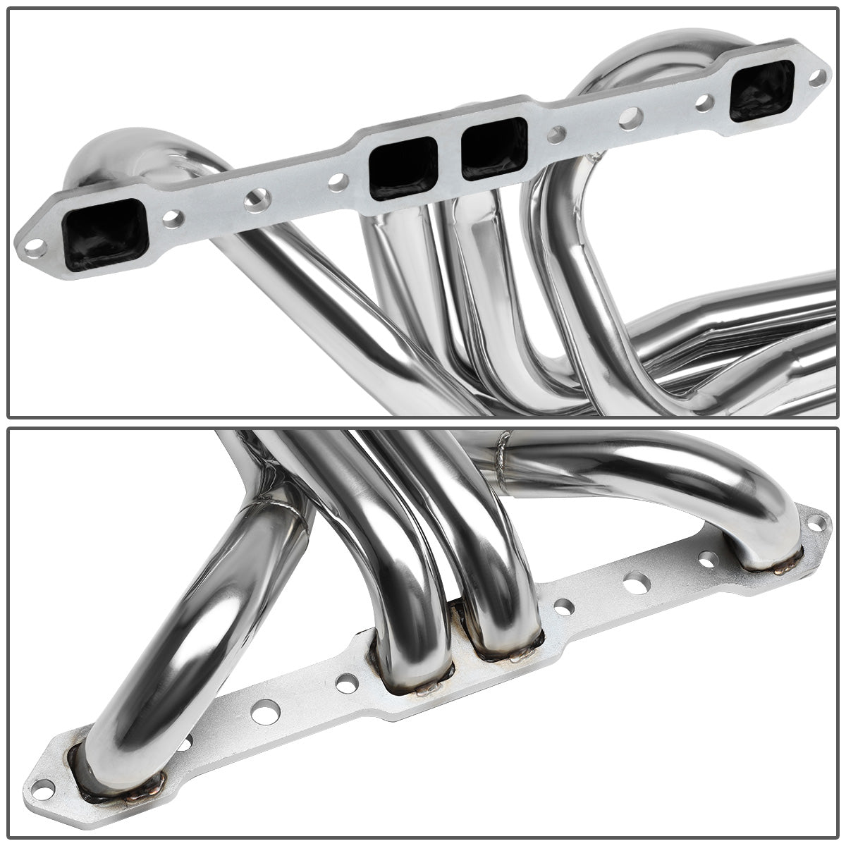 HEADERS STAINLESS STEEL - 68-78 DODGE RAMCHARGER W100, W100 PICKUP, W150, W200, W200 PICKUP / 74-78 PLYMOUTH TRAILDUSTER - ONLY FITS 5.9L, 6.3L, 6.6L, 6.8L, 7.0L, 7.2L V8 - LONG TUBE