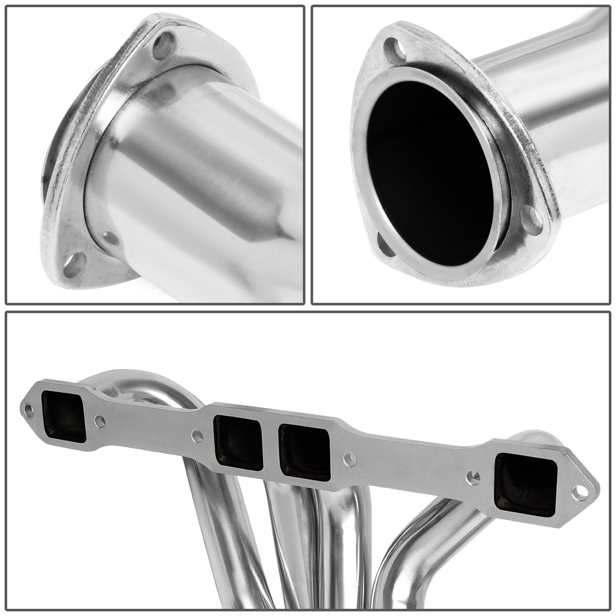 HEADERS STAINLESS STEEL - 67-82 DODGE 4WD 1/2, 3/4 TON PICKUP 383-440 - LONG TUBE