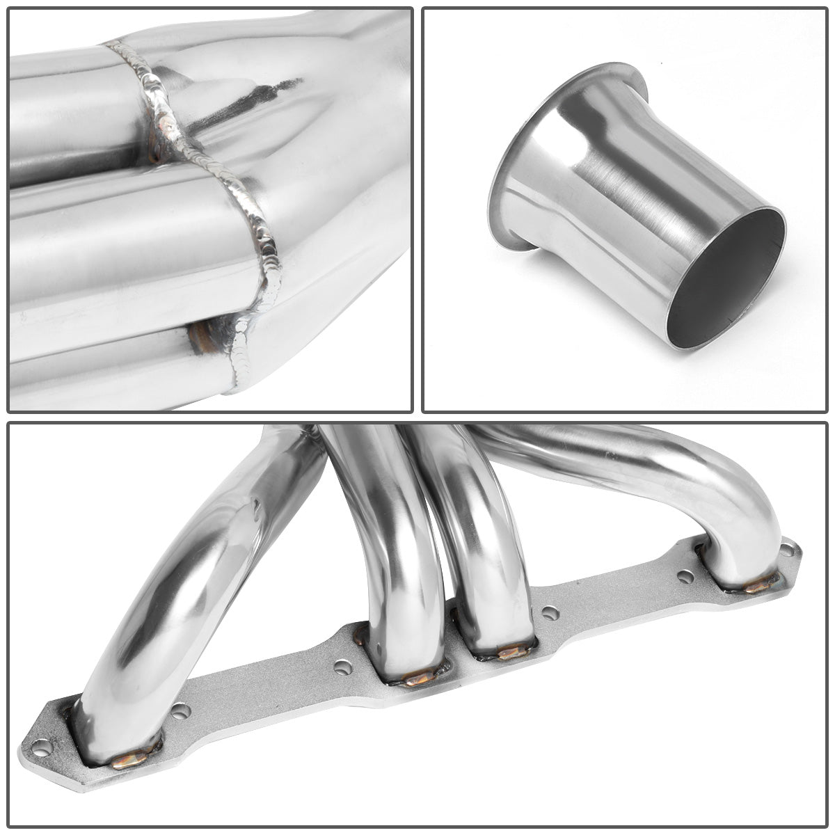 HEADERS STAINLESS STEEL - 67-82 DODGE 4WD 1/2, 3/4 TON PICKUP 383-440 - LONG TUBE