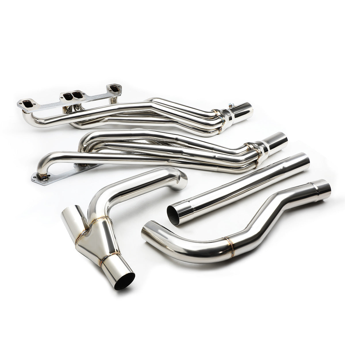 HEADERS STAINLESS STEEL - 96-01 DODGE RAM1500 2WD / 96-02 DODGE RAM 2500/3500 2WD 5.2/5.3/5.9L V8 + Y-PIPE
