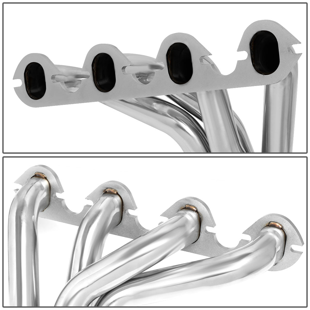 HEADERS STAINLESS STEEL - 75-79 FORD F-100 F-150 F-250 F-350 WITH 7.5 V8 - MODIFICATION TO STOCK EXHAUST REQUIRED TO RETAIN STOCK CATALYTIC CONVERTER - LONG TUBE