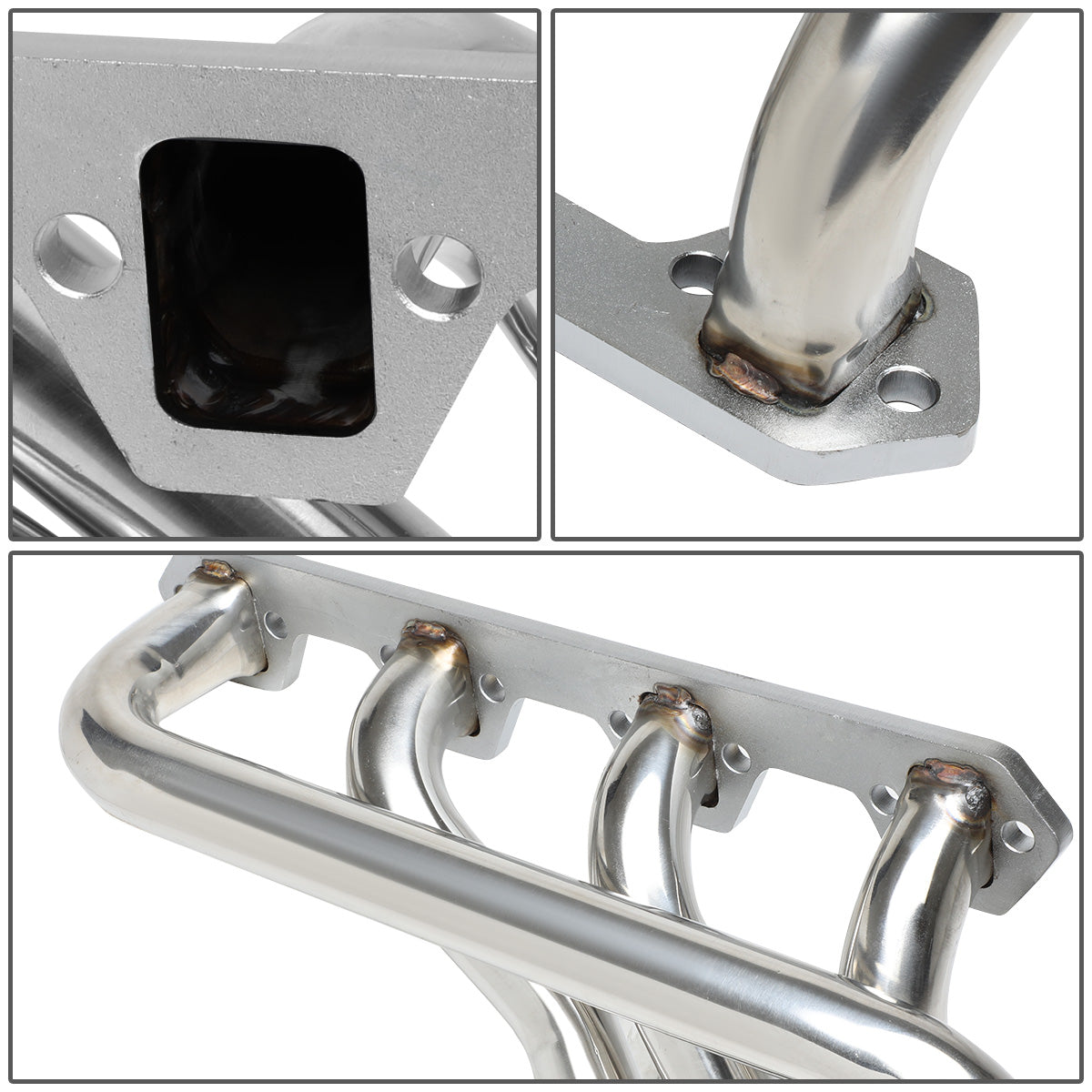 HEADERS STAINLESS STEEL - 80-96 FORD F-150 / F-250 / F-350 BRONCO 5.0L V8 - 2WD&4WD - LONG TUBE