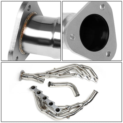 HEADERS STAINLESS STEEL - 99-04 FORD F-250 SD, F-350 SD 6.8L V10 - LONG TUBE