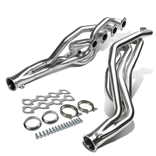 HEADERS STAINLESS STEEL - 96-04 FORD MUSTANG GT 4.6L V8 - LONG TUBE - CLAMP ON