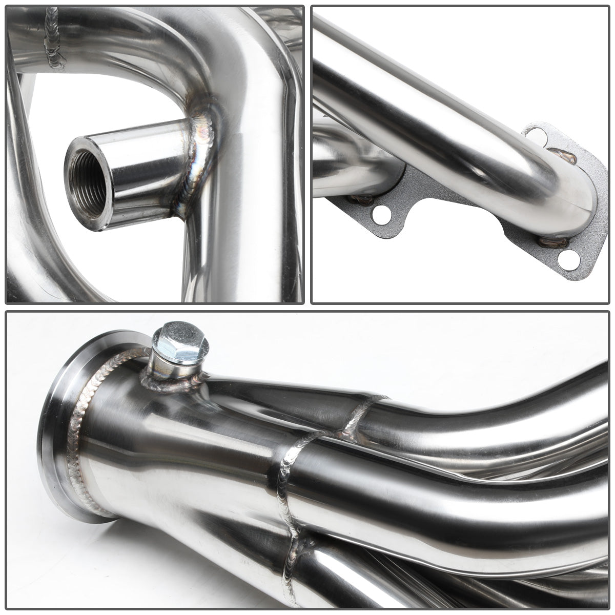 HEADERS STAINLESS STEEL - 96-04 FORD MUSTANG GT 4.6L V8 - LONG TUBE - CLAMP ON