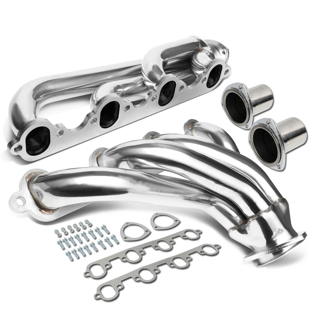HEADERS STAINLESS STEEL - 57-72 FORD F-100 5.8L, 5.9L, 6.4L V8 - SHORTY