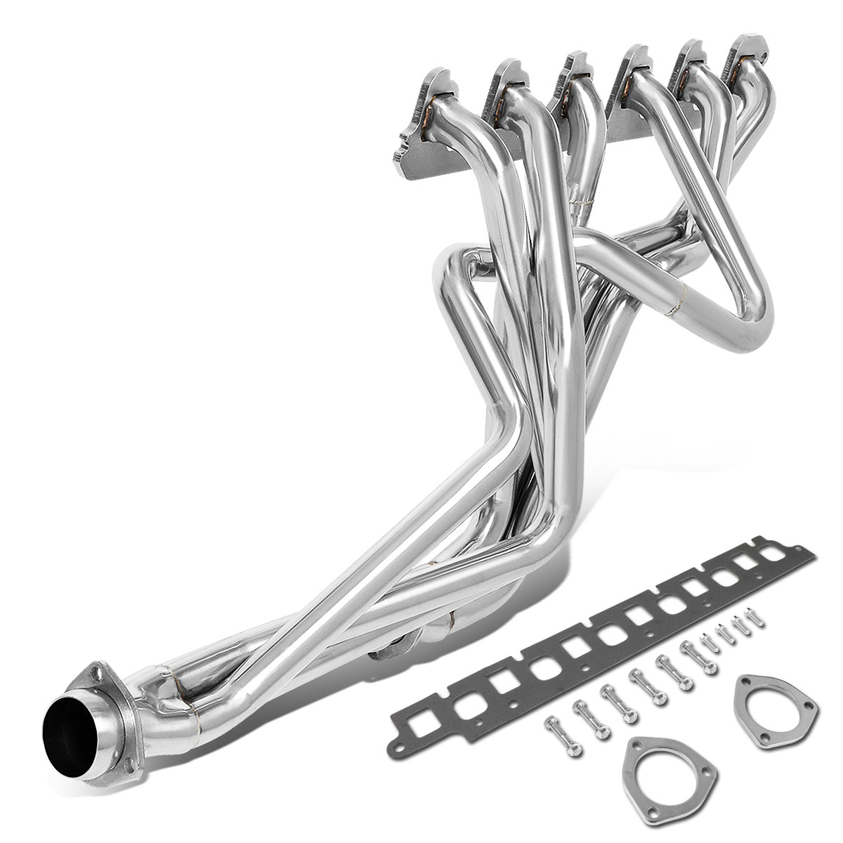 HEADERS STAINLESS STEEL - 65-83 FORD F-100 / 75-89 FORD F-150 / 65-89 FORD F-250 / 78-89 FORD F-350 - FITS 3.9 4.9 L6 MODELS - FITS RWD MODELS ONLY - LONG TUBE