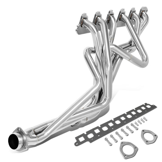 HEADERS STAINLESS STEEL - 65-83 FORD F-100 / 75-89 FORD F-150 / 65-89 FORD F-250 / 78-89 FORD F-350 - FITS 3.9 4.9 L6 MODELS - FITS RWD MODELS ONLY - LONG TUBE