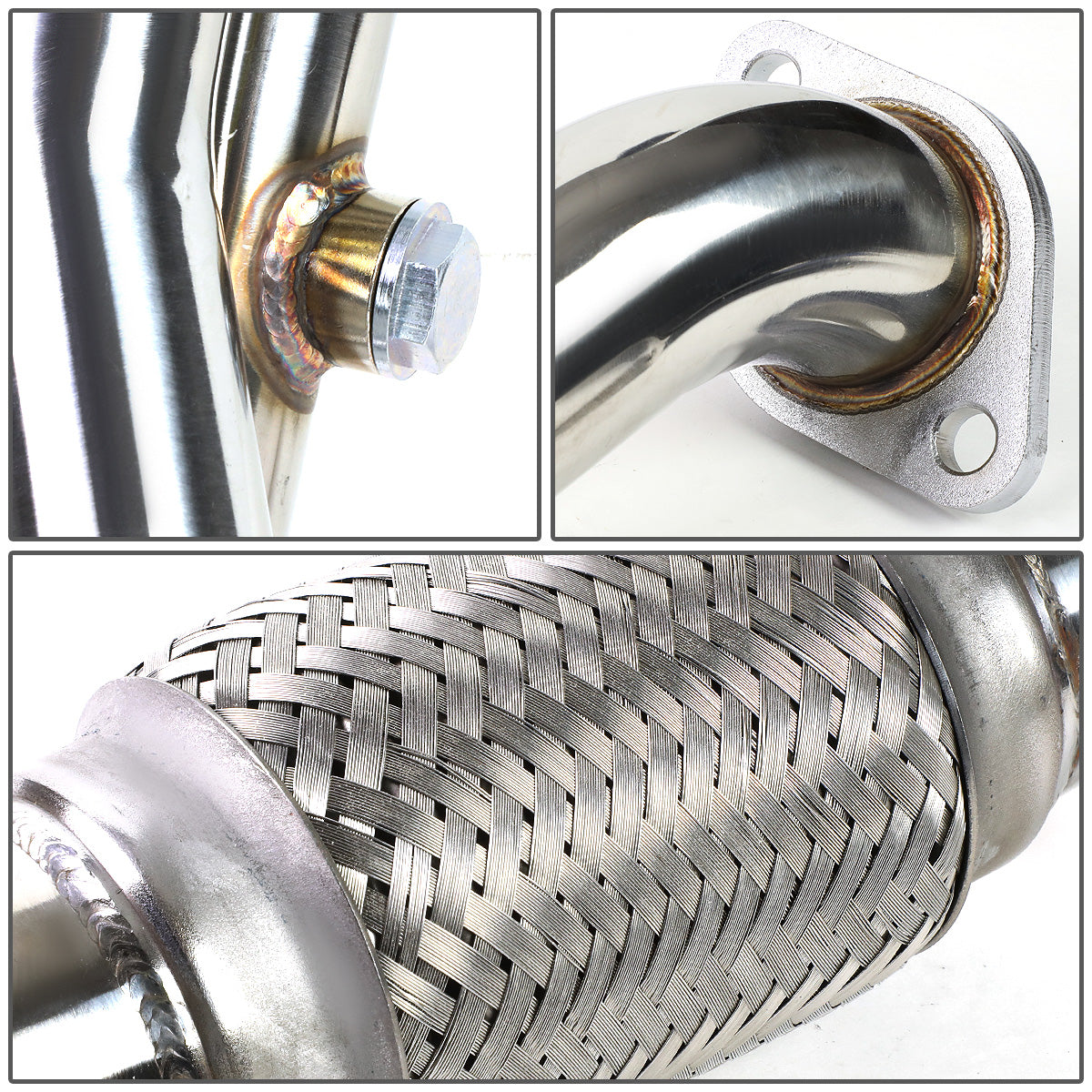 HEADERS STAINLESS STEEL - 06-11 HYUNDAI ACCENT / KIA RIO / RIO5 - INCLUDES MIDPIPE