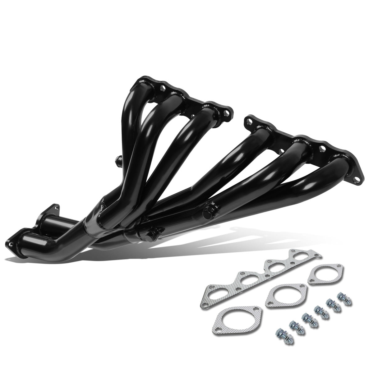 HEADERS STAINLESS STEEL - 01-05 LEXUS IS300 ALTEZZA XE10 2JZ-GE 2JZGE 6CYL - GLOSSY BLACK