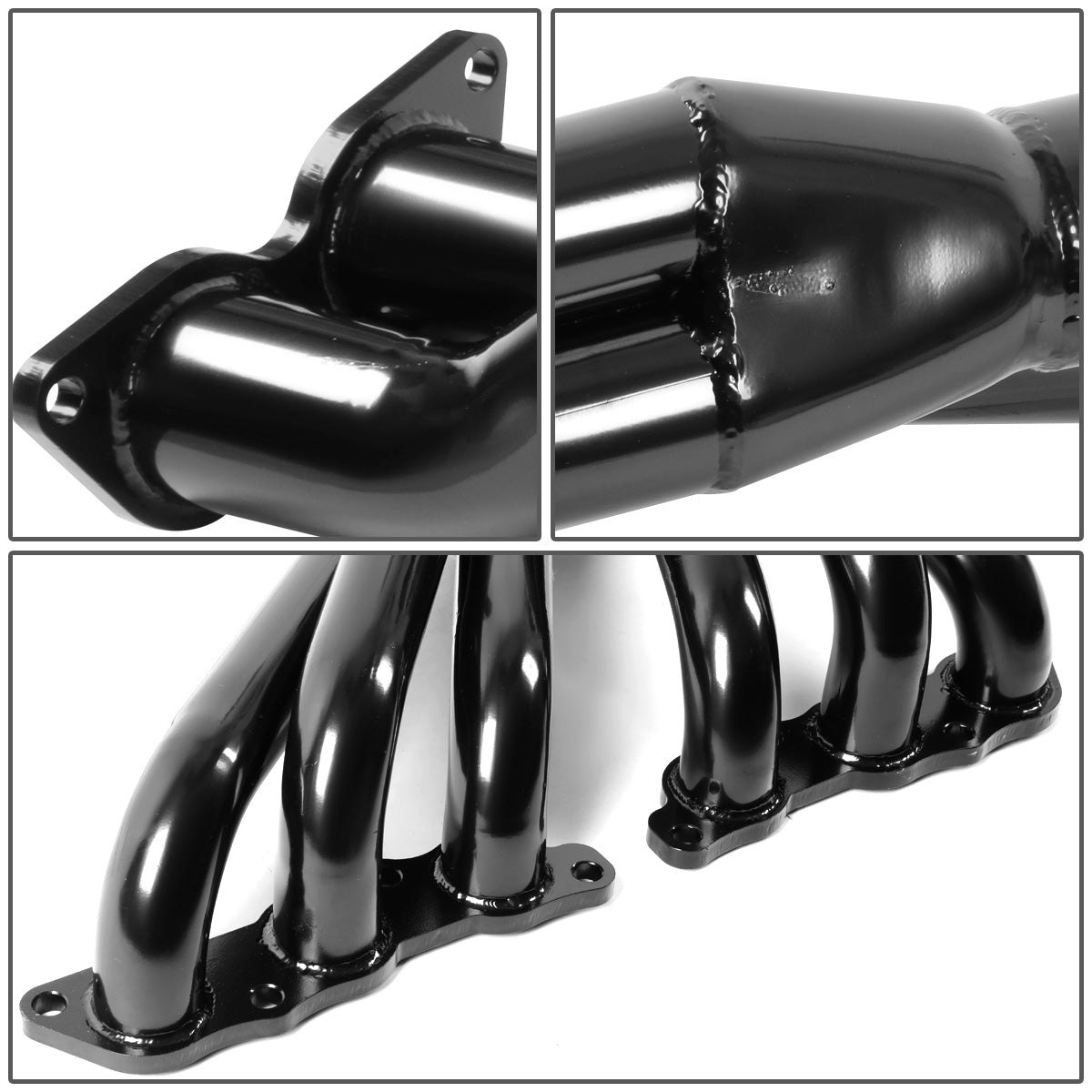 HEADERS STAINLESS STEEL - 01-05 LEXUS IS300 ALTEZZA XE10 2JZ-GE 2JZGE 6CYL - GLOSSY BLACK