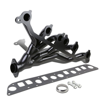 HEADERS STAINLESS STEEL - 91-99 GRAND CHEROKEE WRANGLER YJ TJ XJ 4.0 6CYL - BLACK