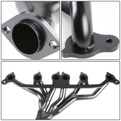 HEADERS STAINLESS STEEL - 91-99 GRAND CHEROKEE WRANGLER YJ TJ XJ 4.0 6CYL - BLACK