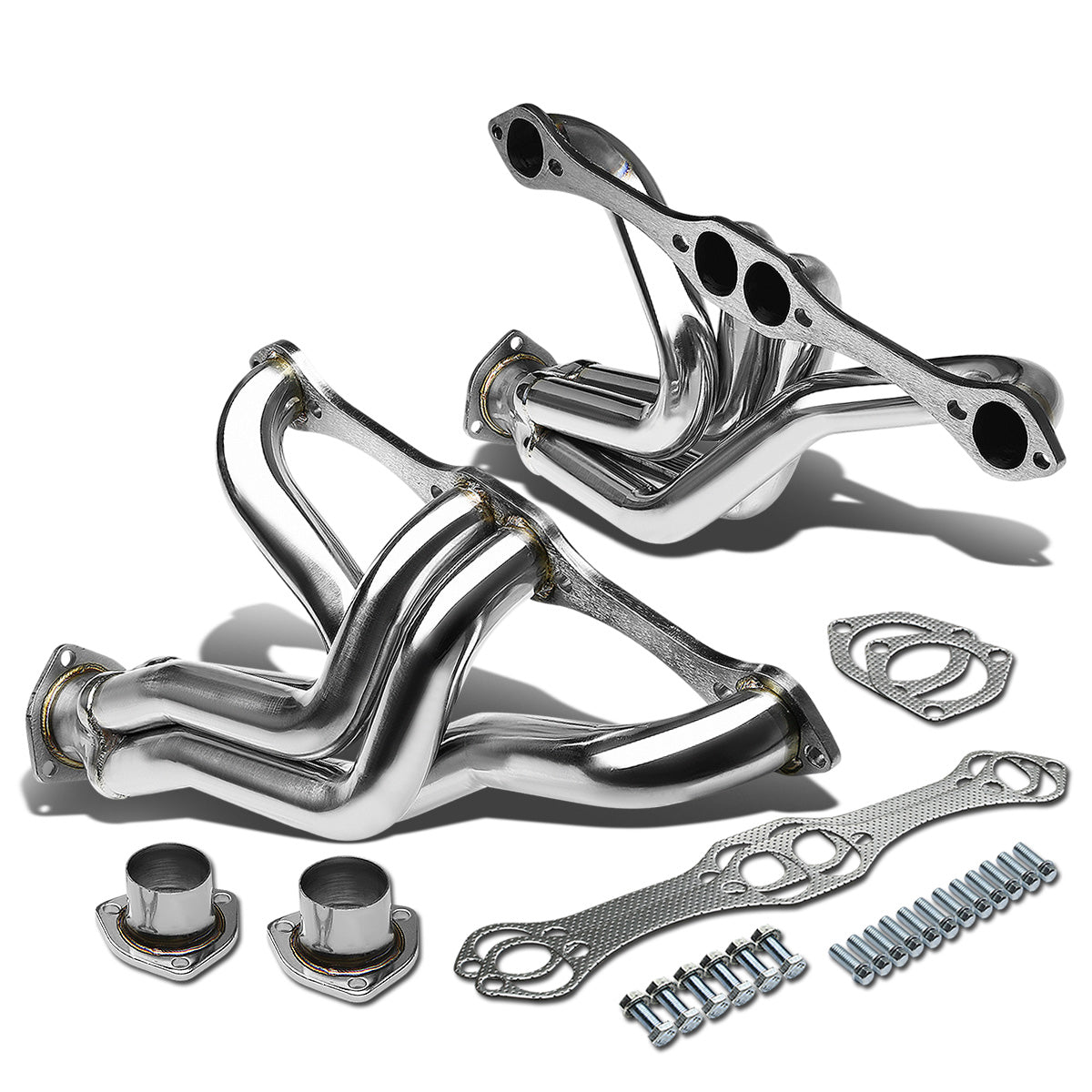 HEADERS STAINLESS STEEL - 55-57 CHEVY SMALL BLOCK PLAIN 283 CID 4.6L V8