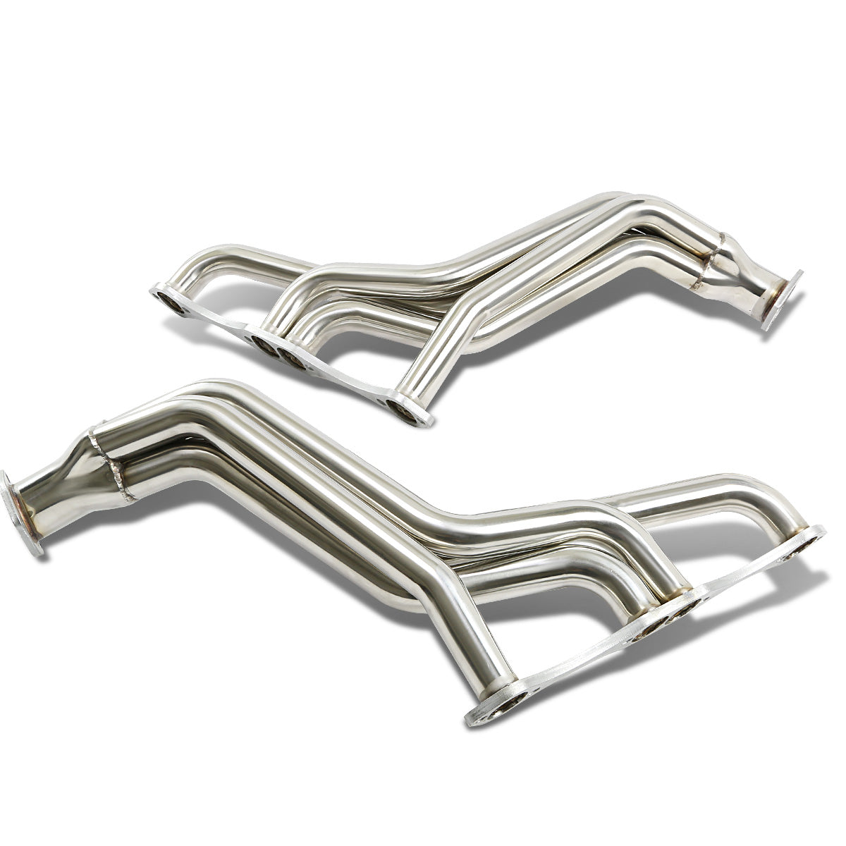 HEADERS STAINLESS STEEL - 35-48 CHEVY SMALL BLOCK FAT FENDERWELL STREET ROD 265-400 CU. IN. V8 - PLAIN