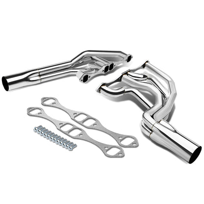 HEADERS STAINLESS STEEL - 70-96 CHEVY SMALL BLOCK SBC 283/305/327/350/400 - IMCA CIRCLE TRACK POLISH 2X 4-1