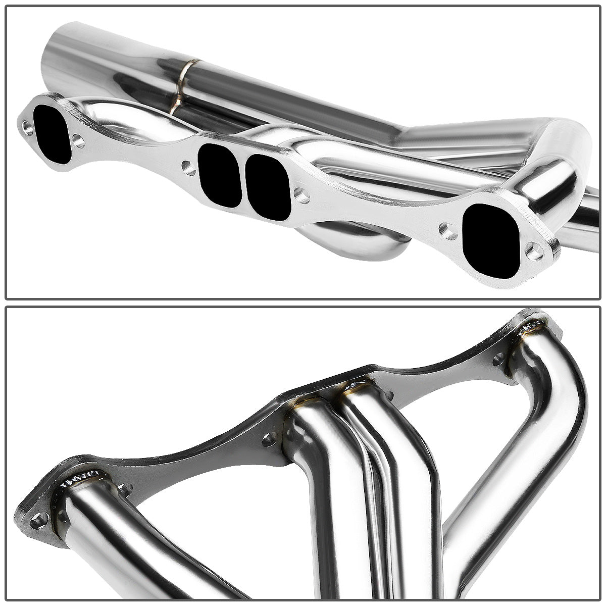 HEADERS STAINLESS STEEL - 70-96 CHEVY SMALL BLOCK SBC 283/305/327/350/400 - IMCA CIRCLE TRACK POLISH 2X 4-1