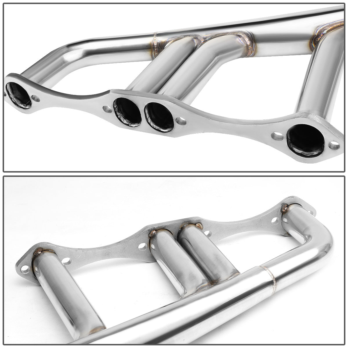 HEADERS STAINLESS STEEL - 70-96 CHEVY SMALL BLOCK HUGGER SBC 283 / 305 / 327 / 350 / 400 - LAKE STYLE