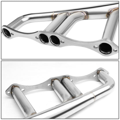 HEADERS STAINLESS STEEL - 70-96 CHEVY SMALL BLOCK HUGGER SBC 283 / 305 / 327 / 350 / 400 - LAKE STYLE