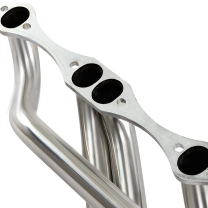 HEADERS STAINLESS STEEL - 70-96 CHEVY SMALL BLOCK HUGGER SBC 283 / 305 / 327 / 350 / 400 - LONG TUBE