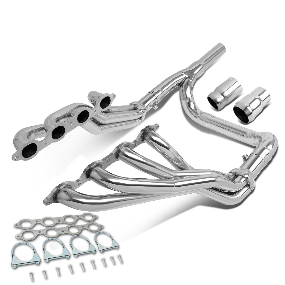 HEADERS STAINLESS STEEL - 14-18 CHEVY SILVERADO 1500 5.3L 6.2L V8 / 14-18 GMC SIERRA 1500 5.3L 6.2L V8