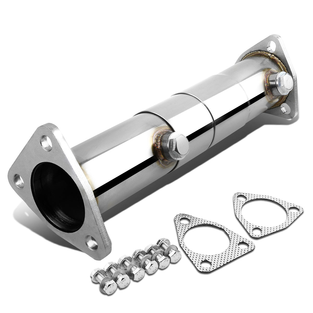 HEADERS TEST PIPE - 10"-15" ADJUSTABLE - 90-93 HONDA ACCORD / 88-01 HONDA PRELUDE