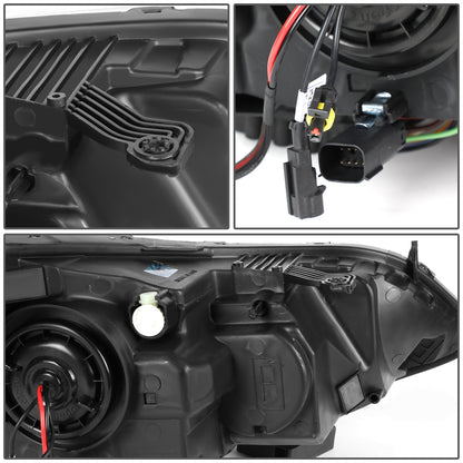 FAROS 16-19 CHEVY CRUZE - 3D - HALO PROJECTOR - LED - H7 LOW BEAM / HIGH BEAM - BLACK HOUSING / CLEAR LENS