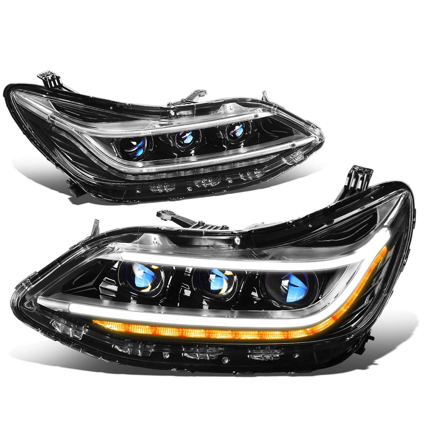 FAROS 16-19 CHEVY CRUZE - 3D - HALO PROJECTOR - LED - H7 LOW BEAM / HIGH BEAM - BLACK HOUSING / CLEAR LENS