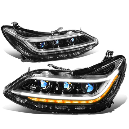 FAROS 16-19 CHEVY CRUZE - 3D - HALO PROJECTOR - LED - H7 LOW BEAM / HIGH BEAM - BLACK HOUSING / CLEAR LENS