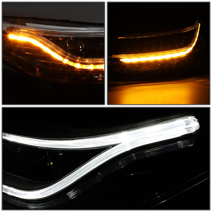 FAROS 16-19 CHEVY CRUZE - 3D - HALO PROJECTOR - LED - H7 LOW BEAM / HIGH BEAM - BLACK HOUSING / CLEAR LENS