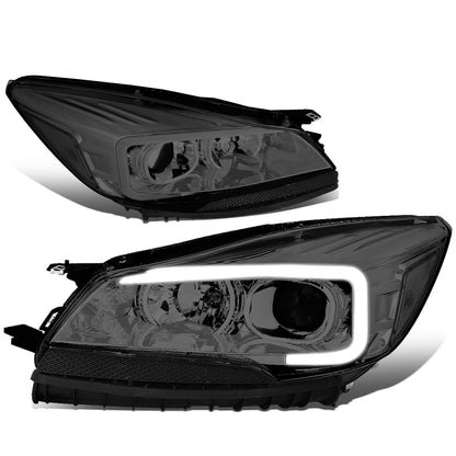 FAROS 13-16 FORD ESCAPE - 3D - LED DRL - PROJECTOR - SMOKE HOUSING / CLEAR CORNER - H1 LOW BEAM / H8 HIGH BEAM / 168 MARKER BULB